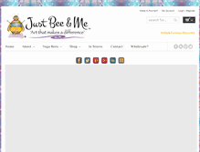 Tablet Screenshot of justbeeandme.com